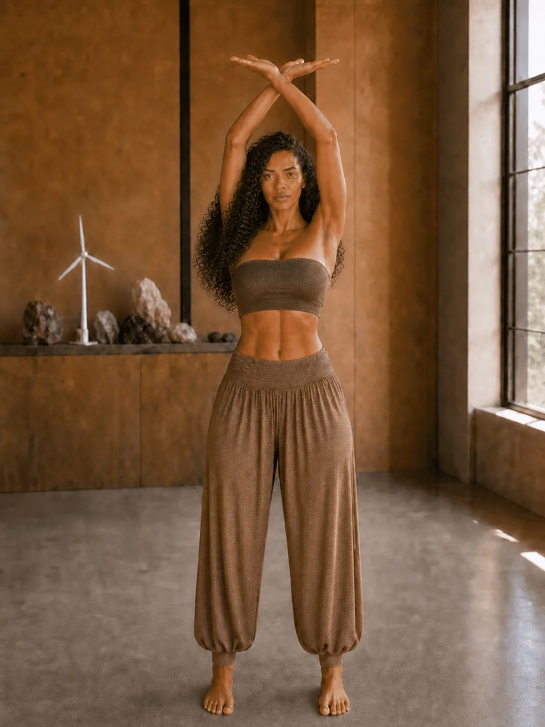 Step 5: Continue to a comfortable overhead reach, extending the elbows without locking t