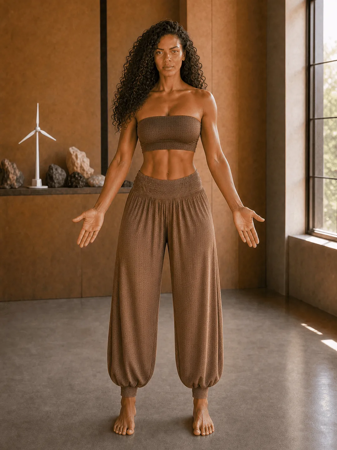 Step 2: Let both arms rotate gently outward so the palms turn to face forward, shoulder 