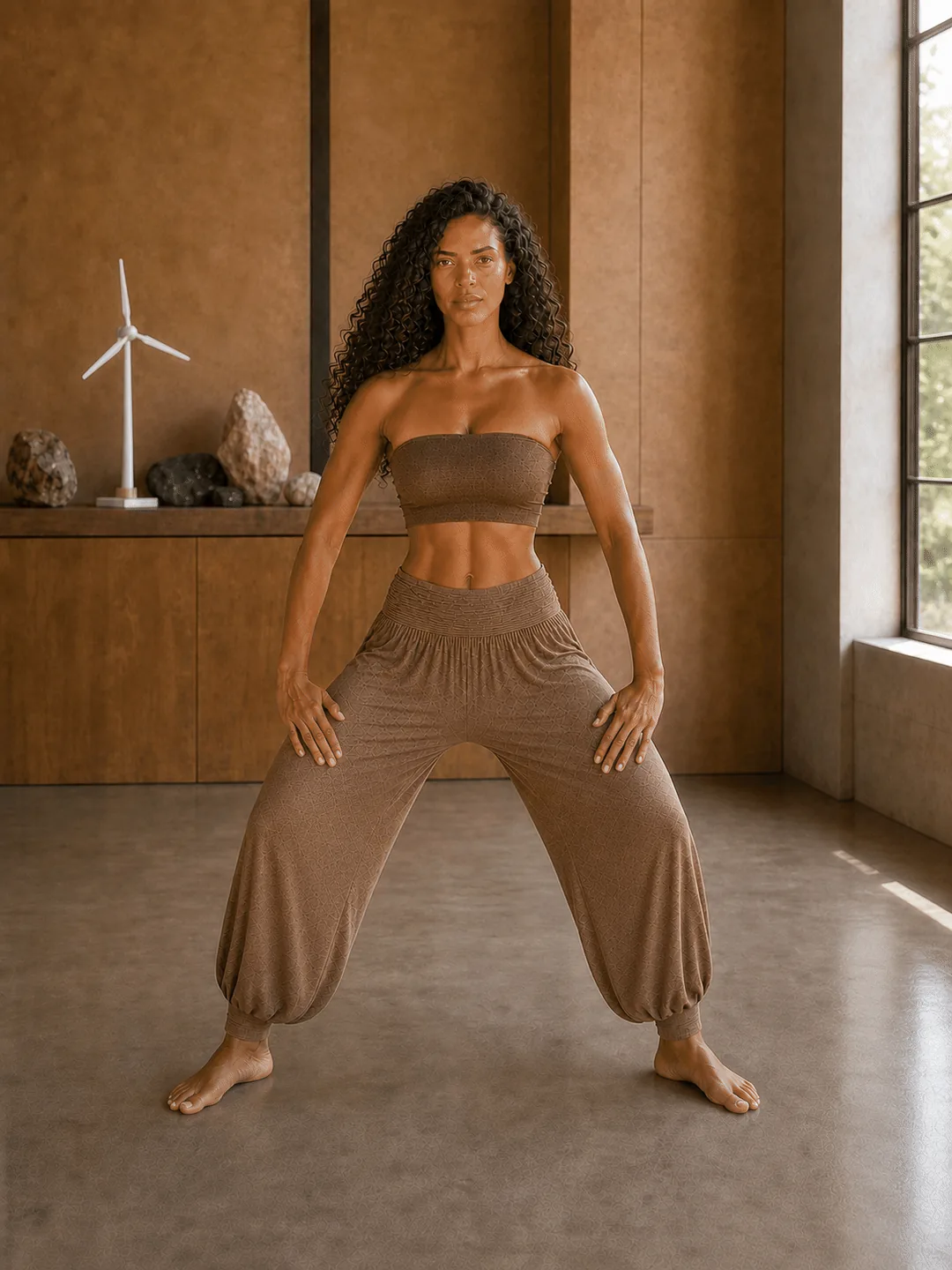Step 4: Pause upright for a natural breath.